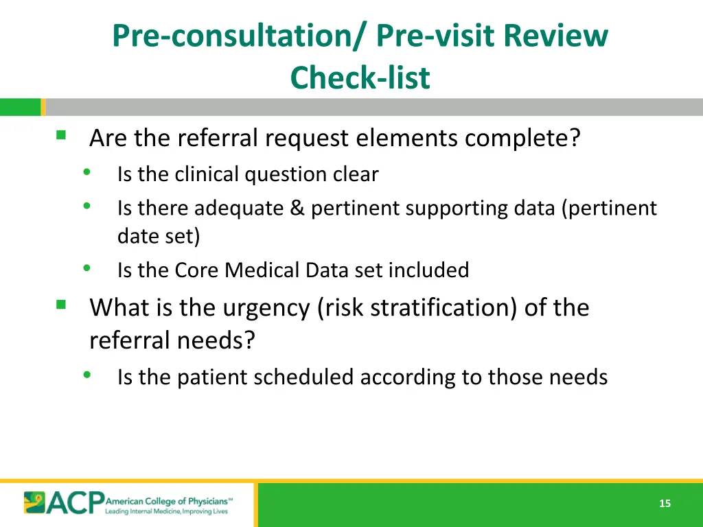 pre consultation pre visit review check list 1