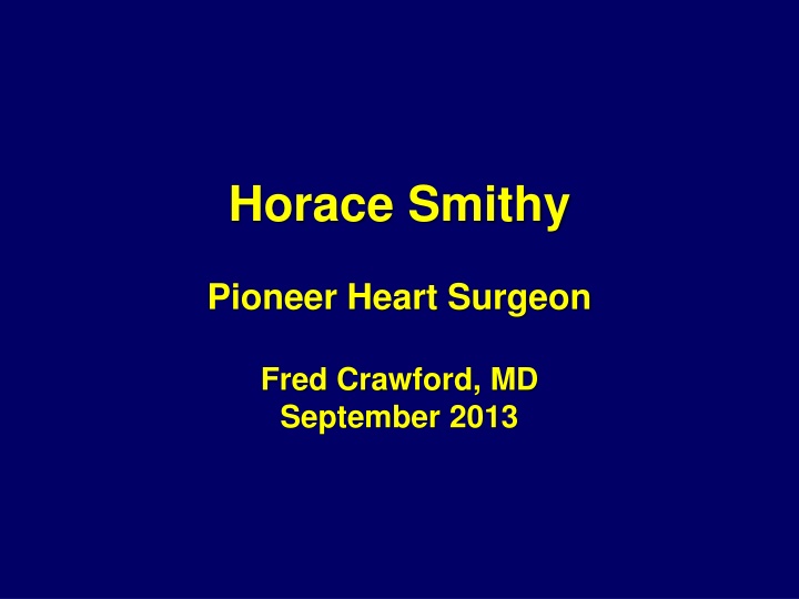 horace smithy