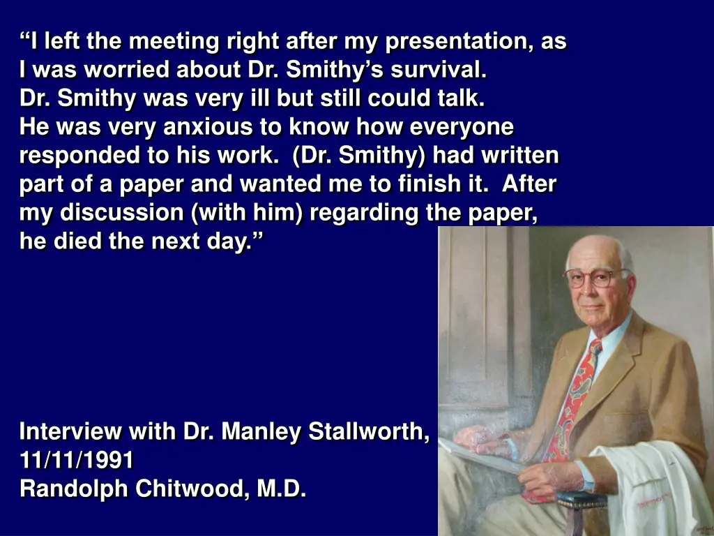 i left the meeting right after my presentation