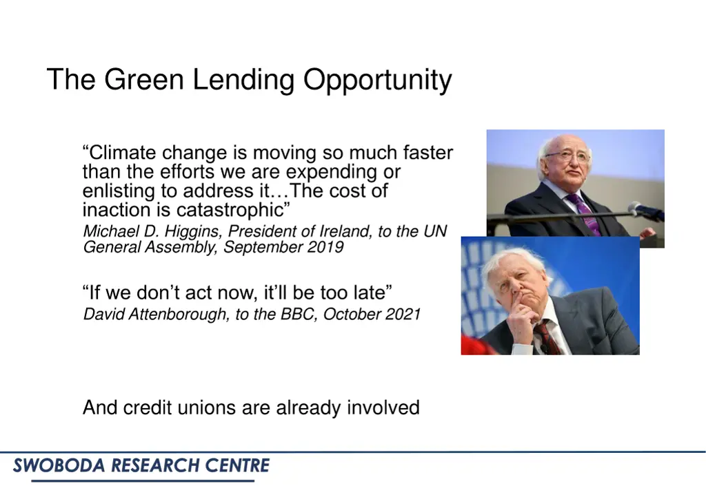 the green lending opportunity