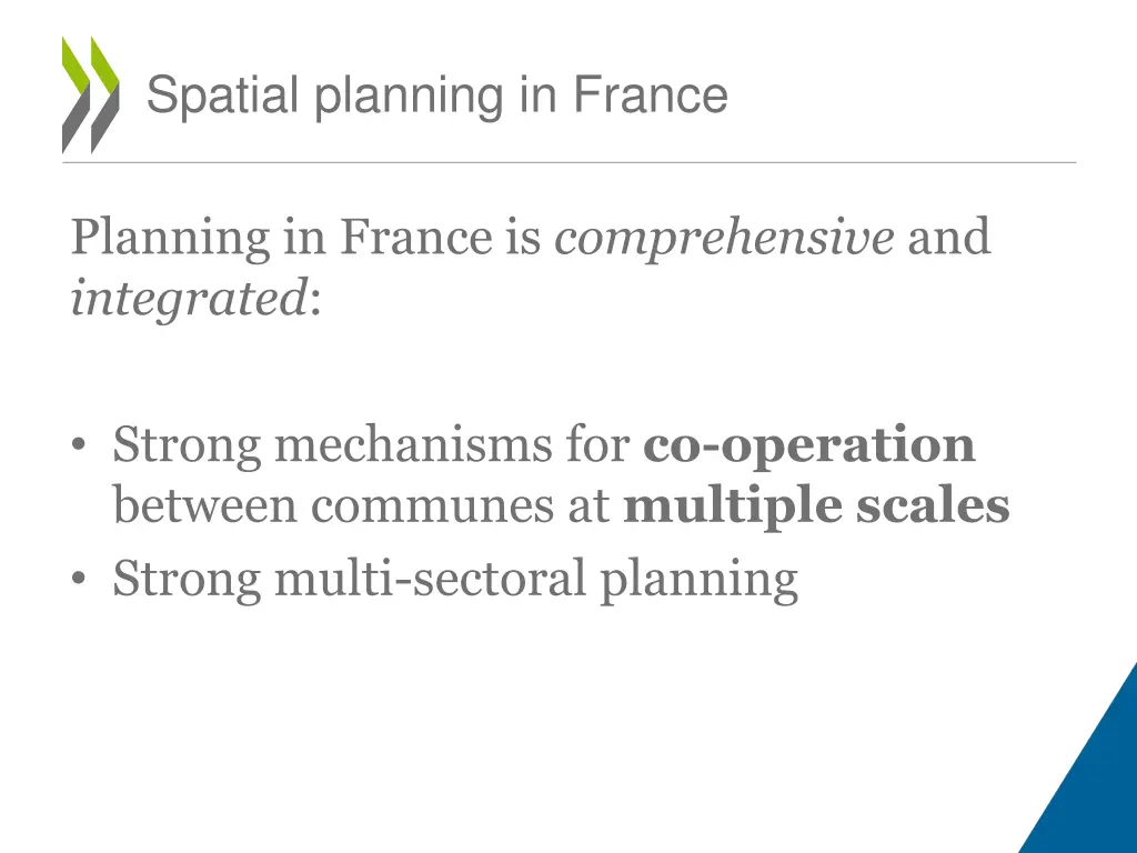 spatial planning in france