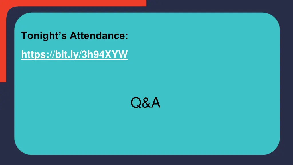 tonight s attendance