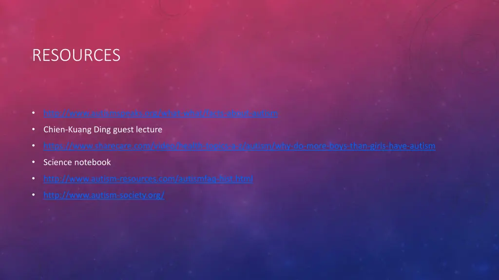 resources