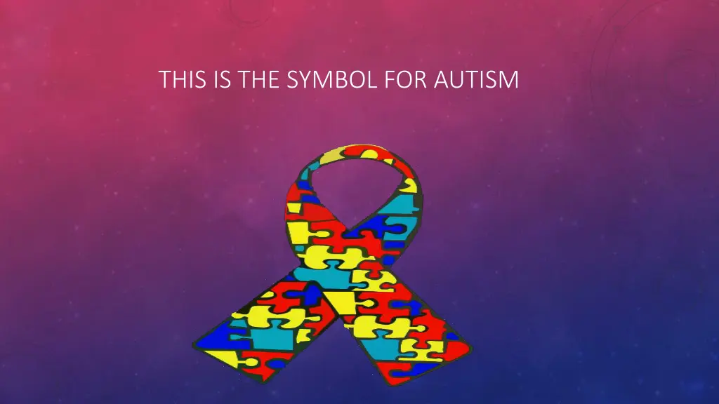 this is the symbol for autism