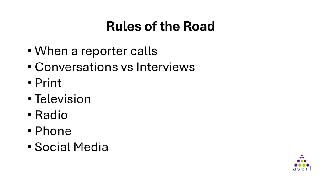 rules of the road