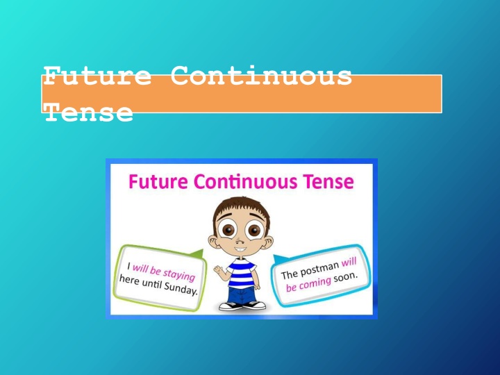future continuous tense
