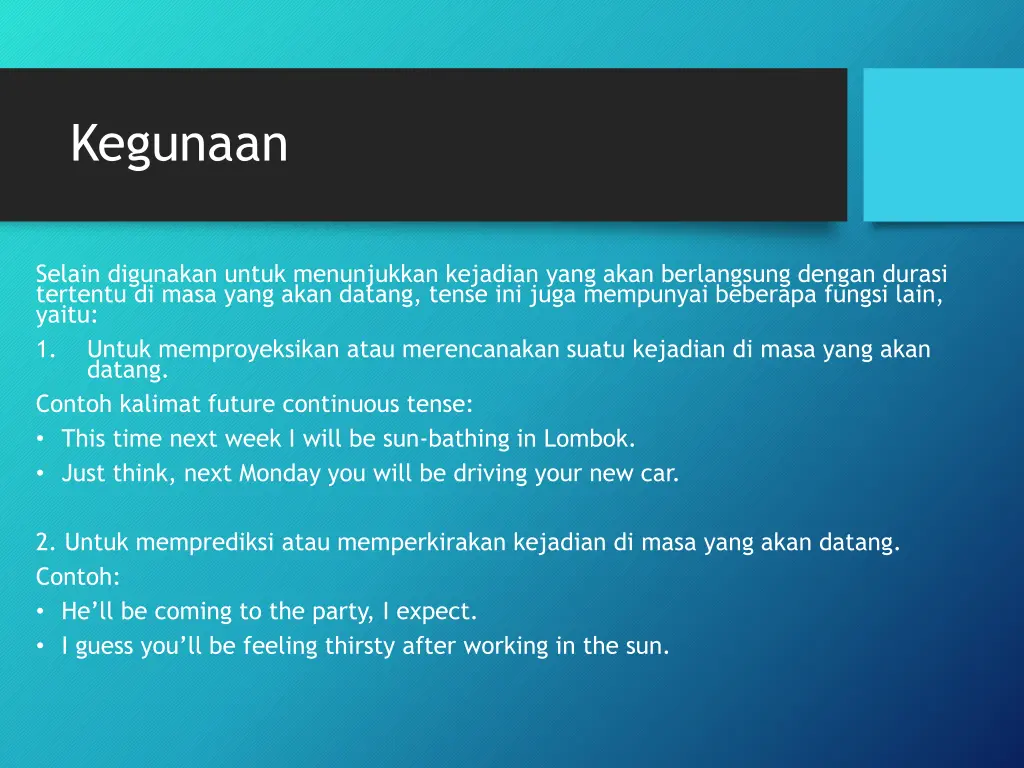 kegunaan
