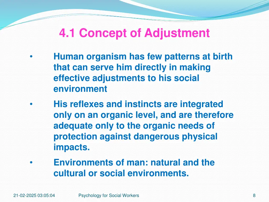 4 1 concept of adjustment 4