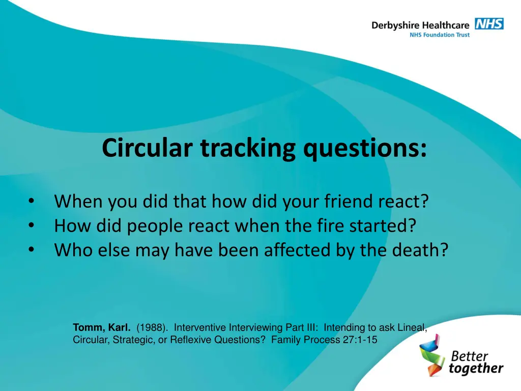 circular tracking questions