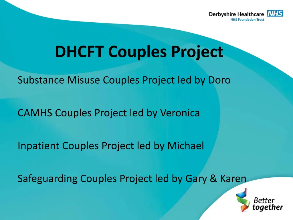 dhcft couples project