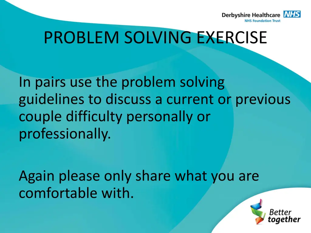 problem solving exercise