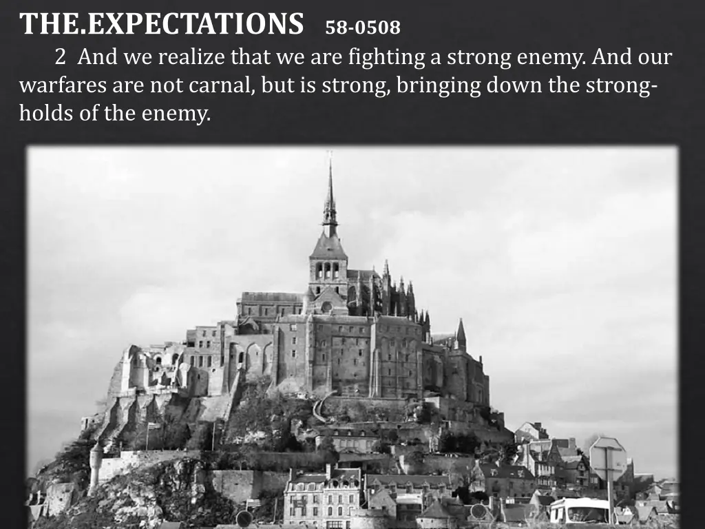 the expectations 58 0508 2 and we realize that