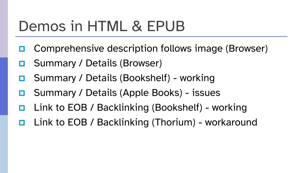 demos in html epub