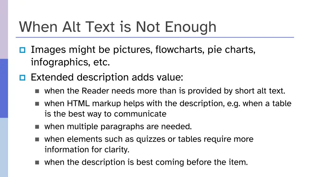 when alt text is not enough