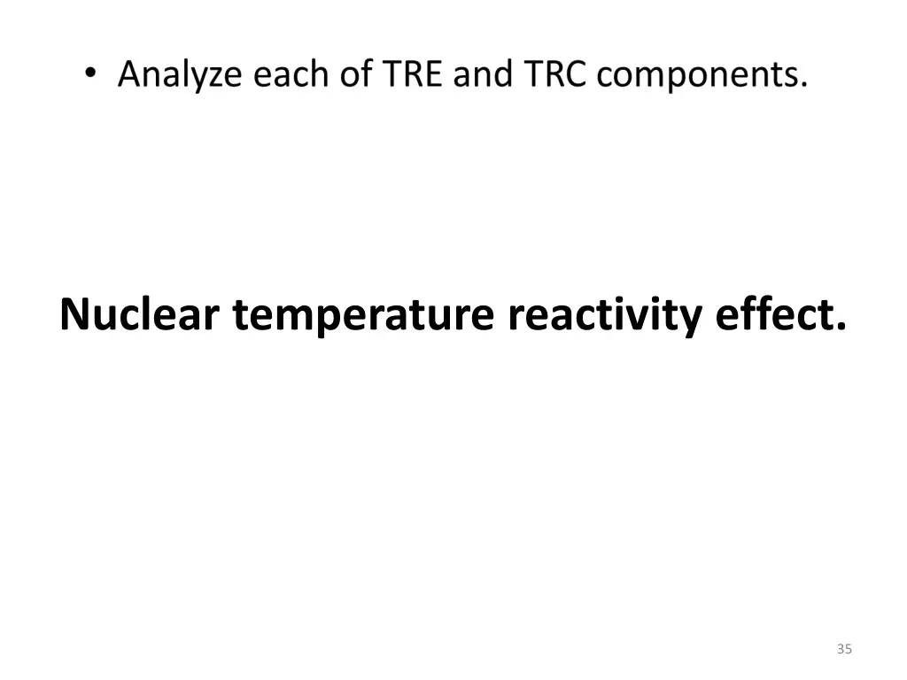 nuclear temperature reactivity effect