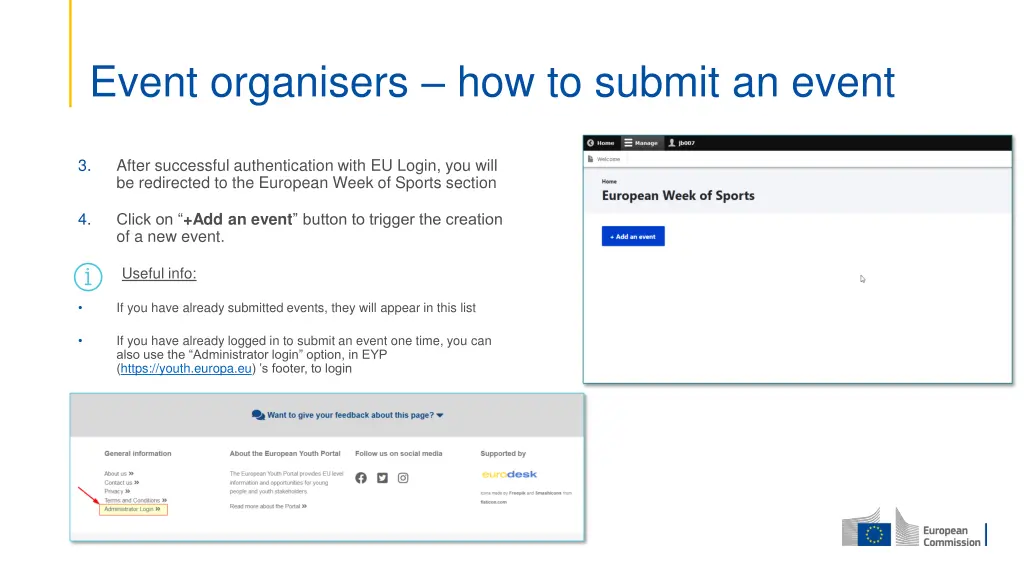 event organisers how to submit an event 1