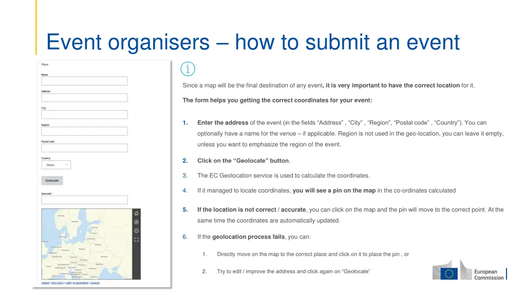 event organisers how to submit an event 3