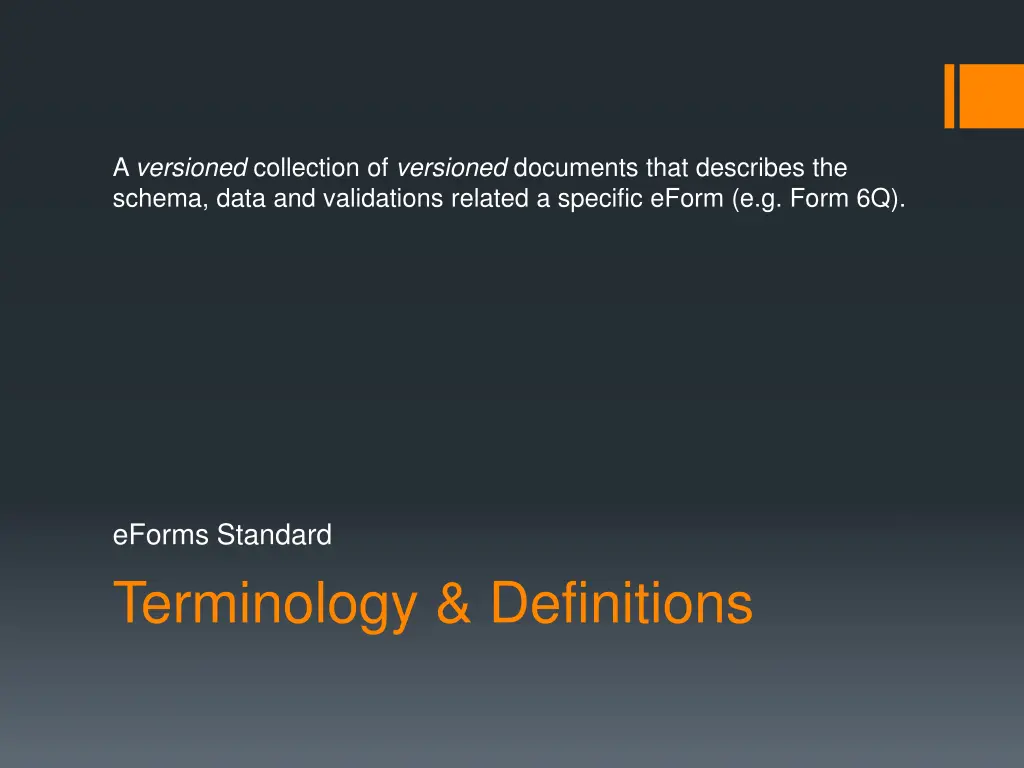 a versioned collection of versioned documents