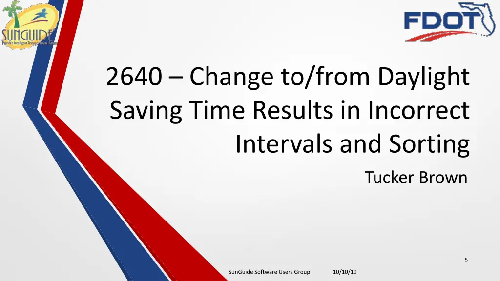 2640 change to from daylight saving time results