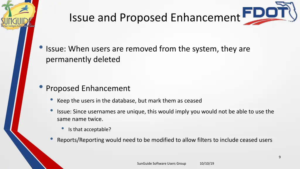 issue and proposed enhancement 2