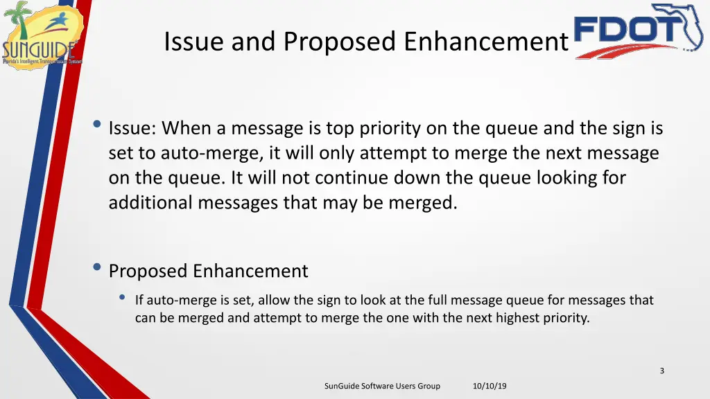issue and proposed enhancement
