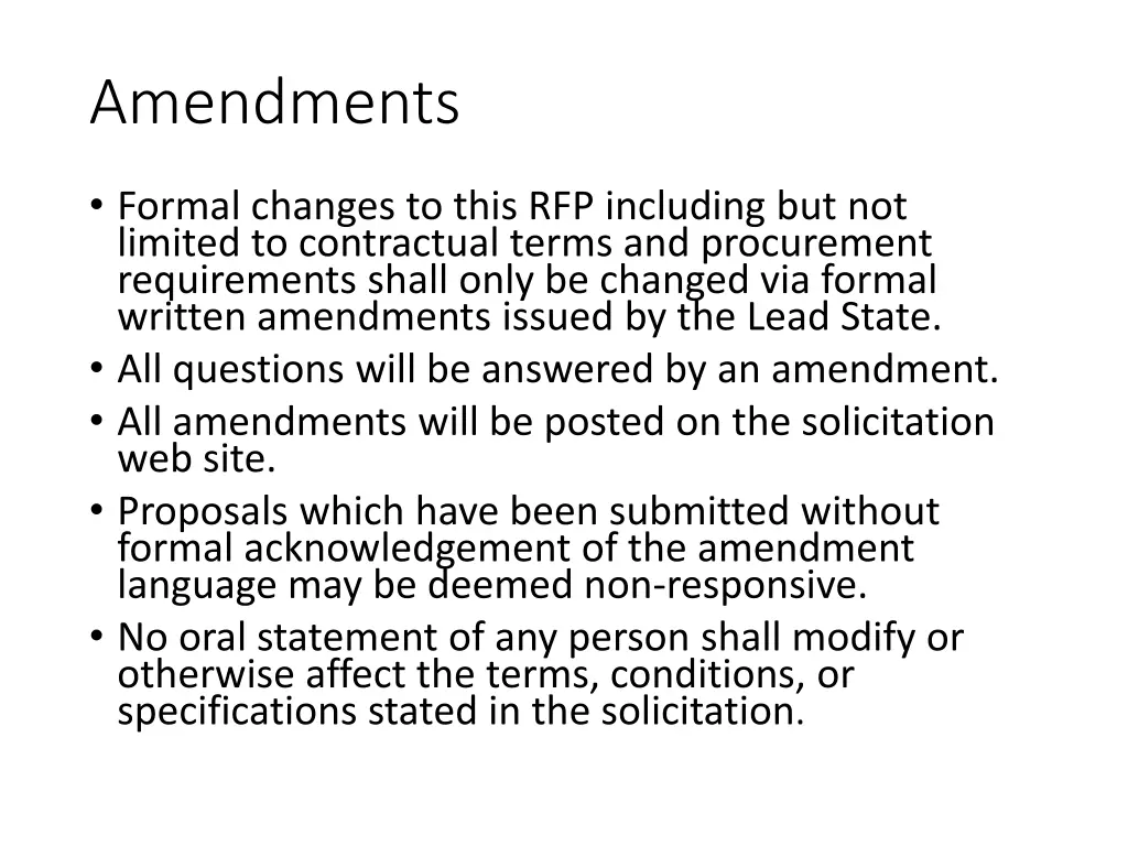 amendments