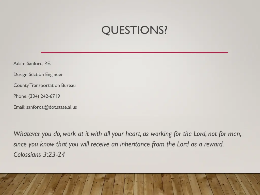 questions