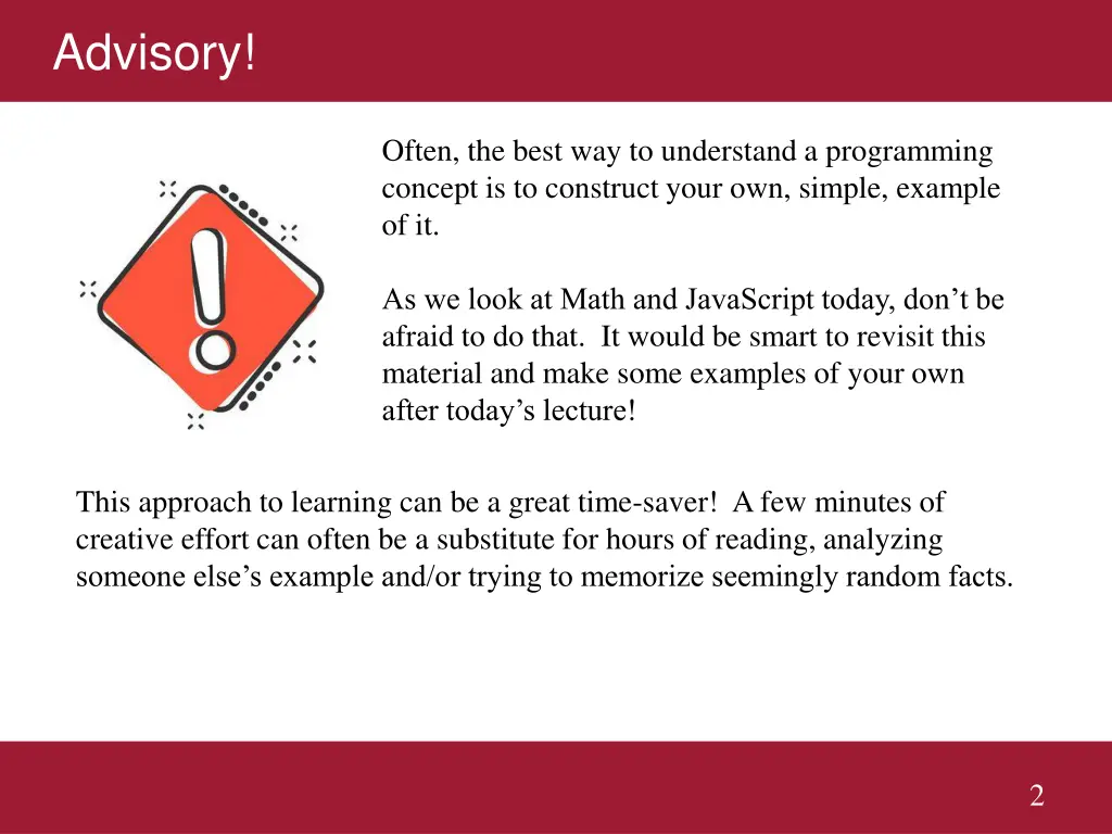 advisory