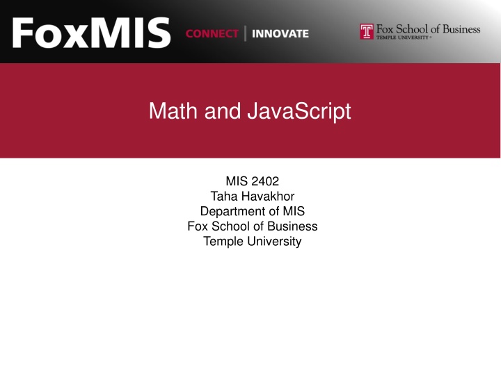math and javascript