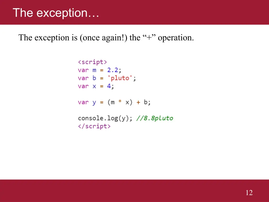 the exception