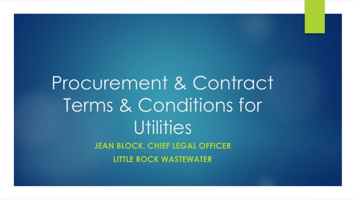 procurement contract terms conditions