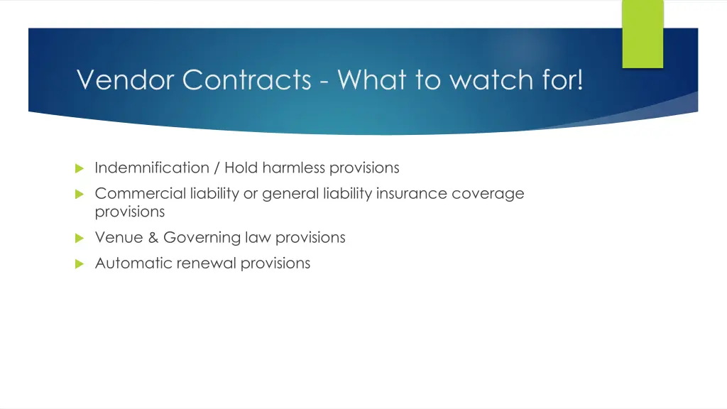 vendor contracts what to watch for