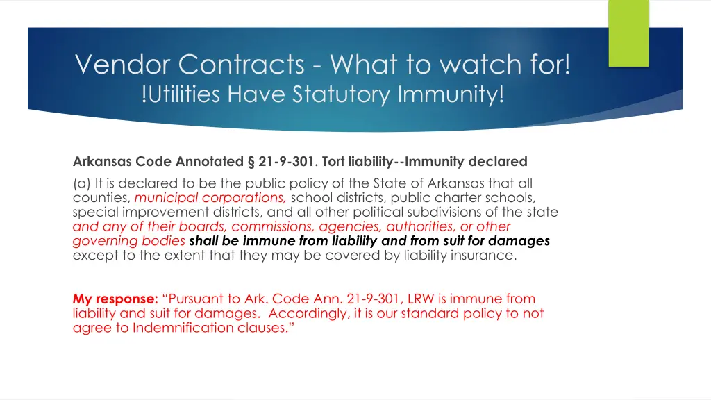 vendor contracts what to watch for utilities have