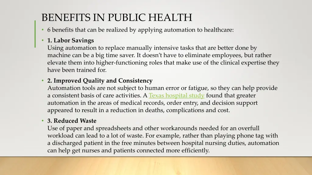 benefits in public health 6 benefits that