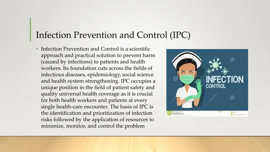 infection prevention and control ipc