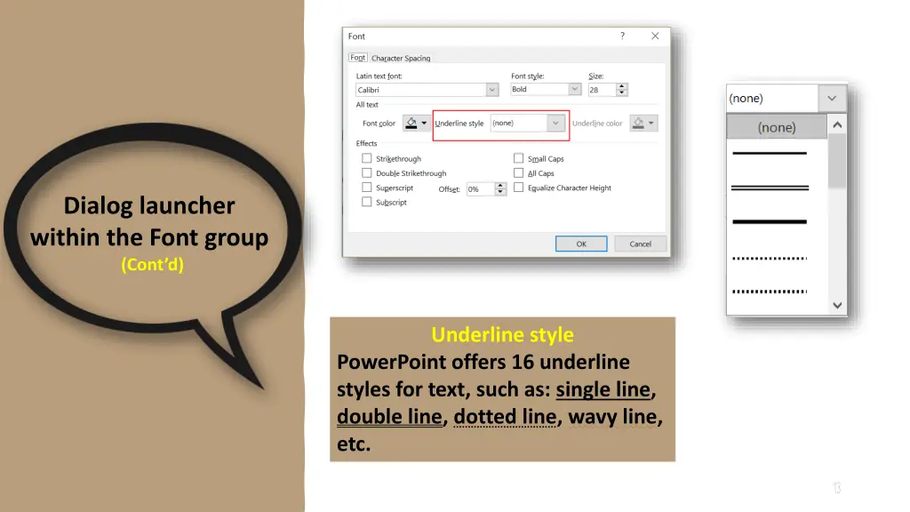 dialog launcher within the font group cont d 4