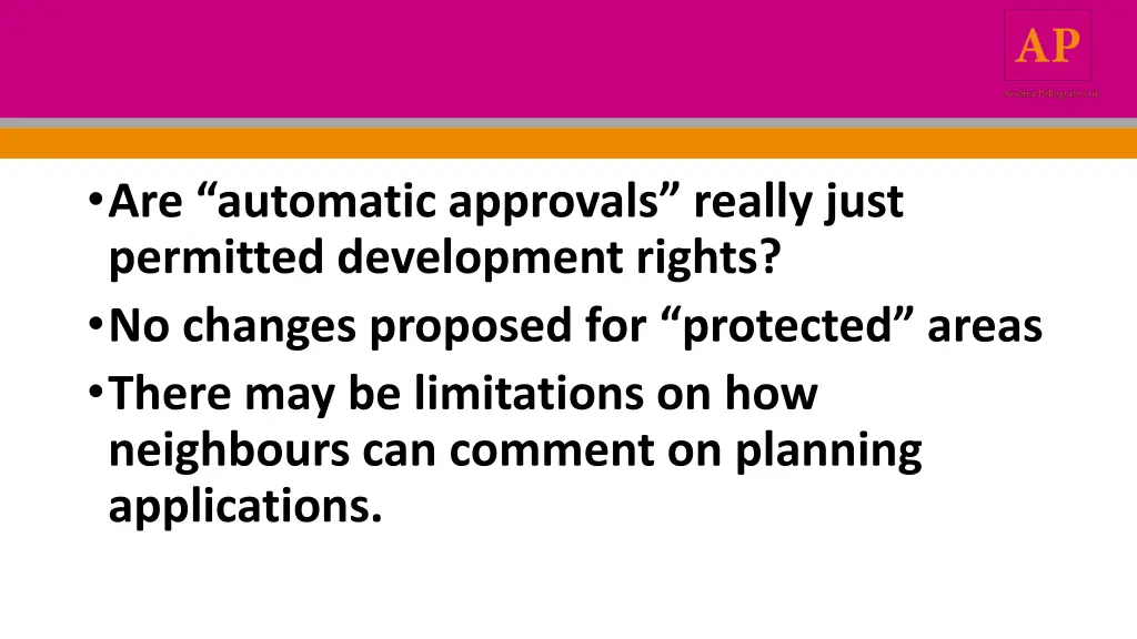 are automatic approvals really just permitted