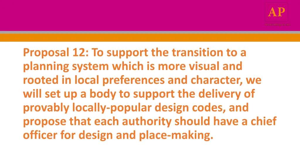 proposal 12 to support the transition