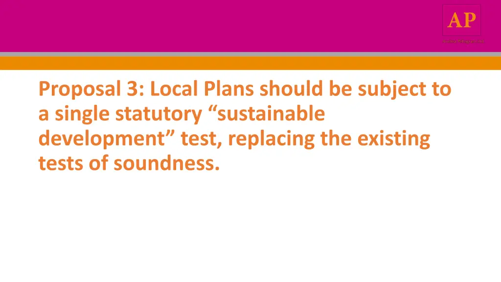 proposal 3 local plans should be subject