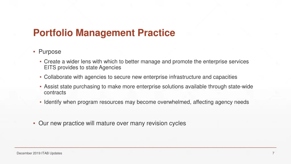 portfolio management practice