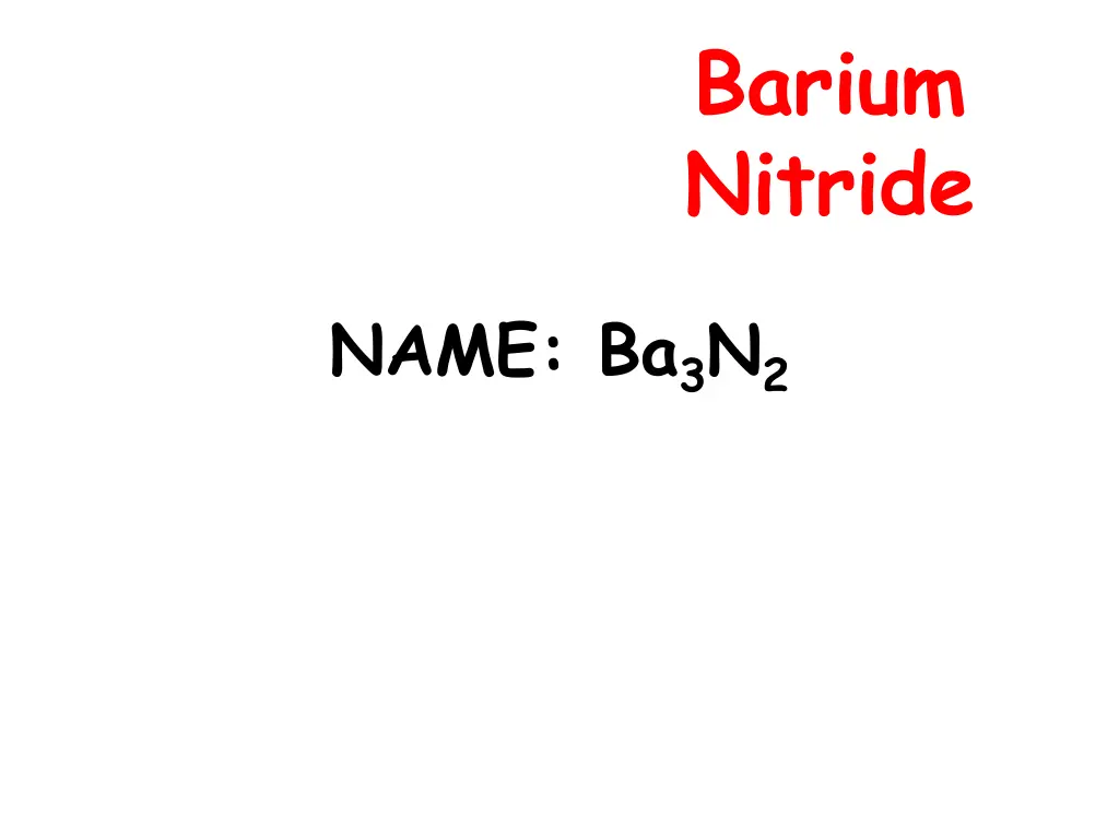 barium nitride