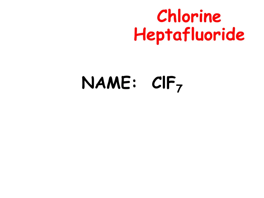chlorine heptafluoride