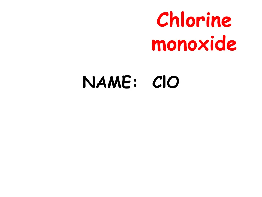 chlorine monoxide