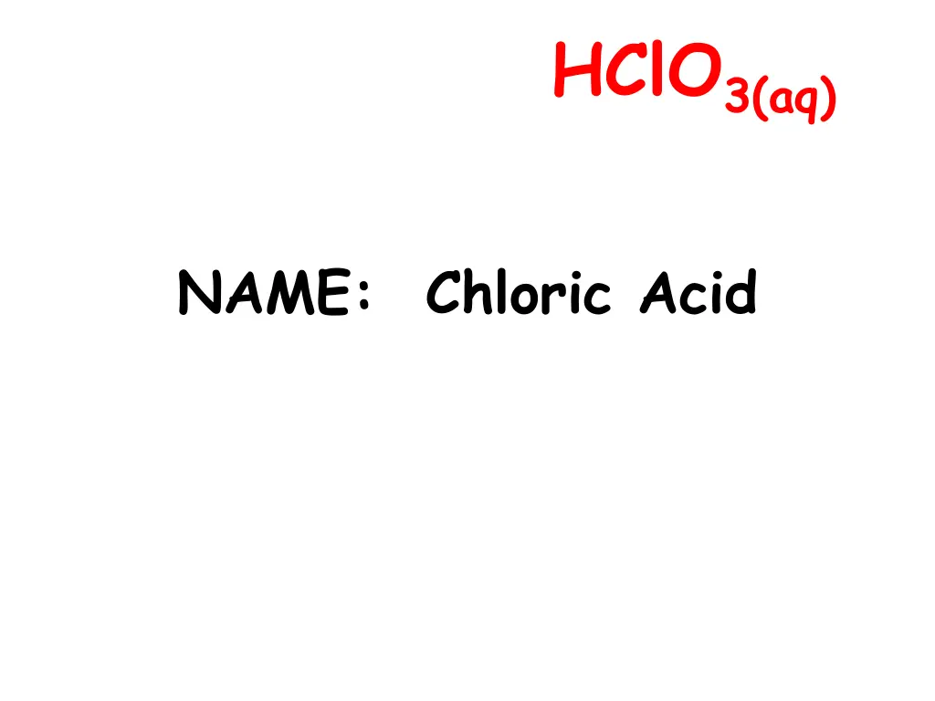 hclo 3 aq