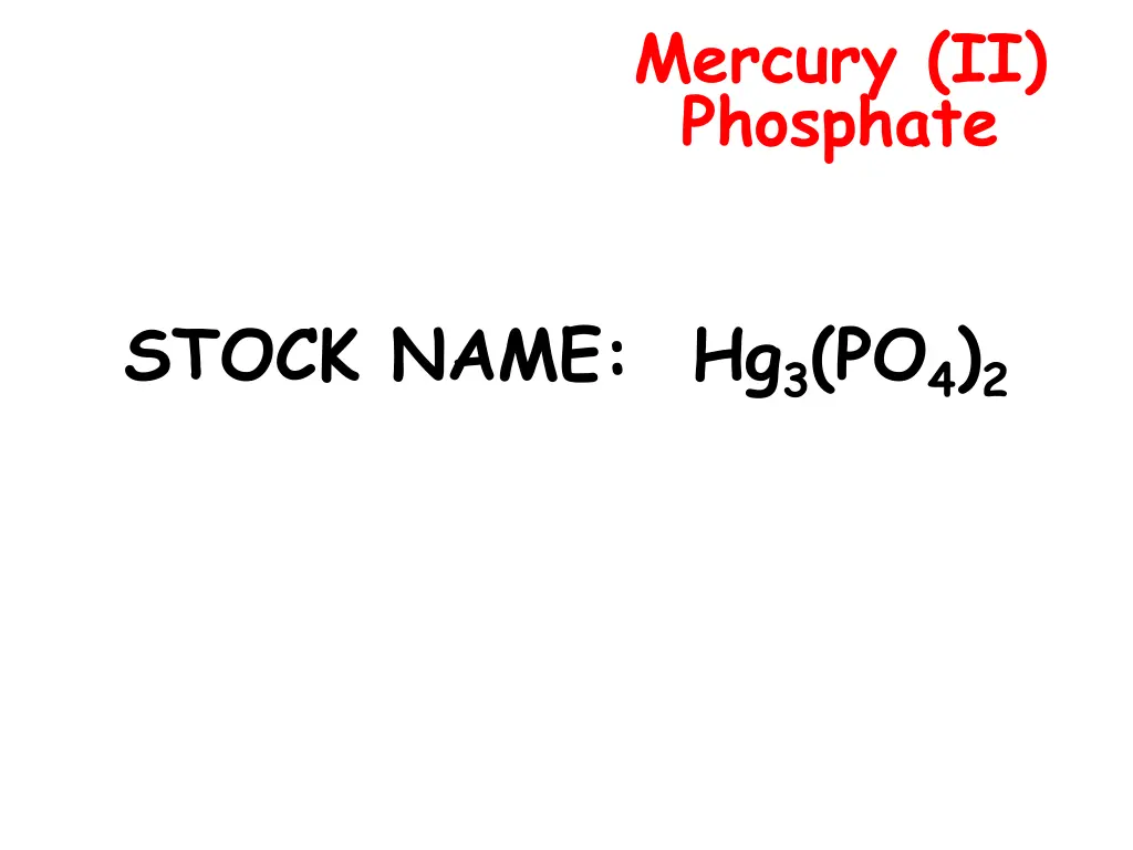 mercury ii phosphate
