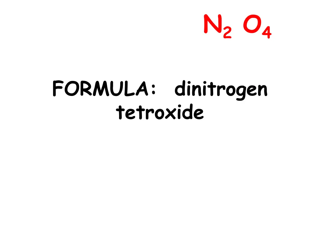 n 2 o 4