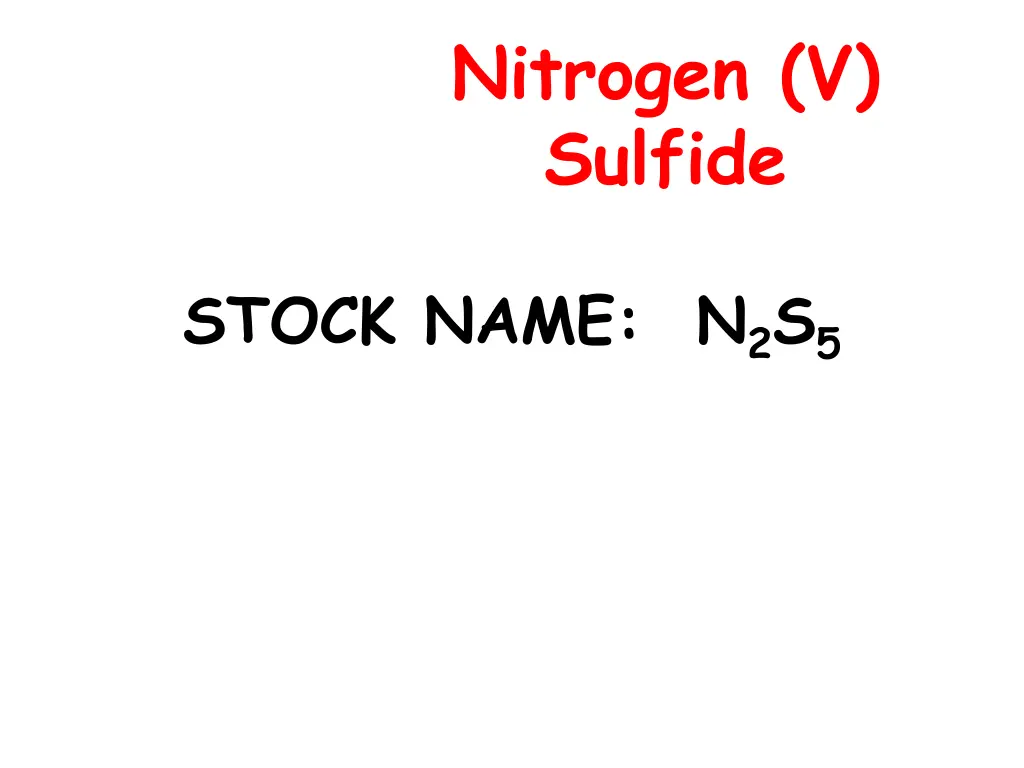 nitrogen v sulfide