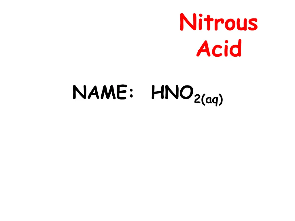 nitrous acid