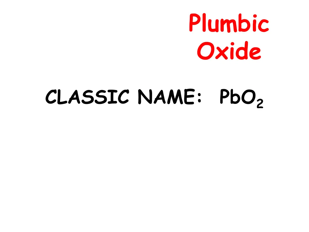 plumbic oxide
