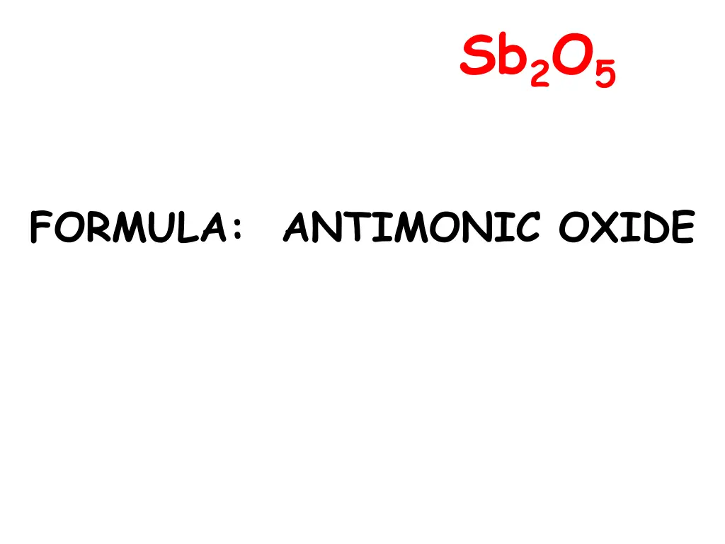 sb 2 o 5